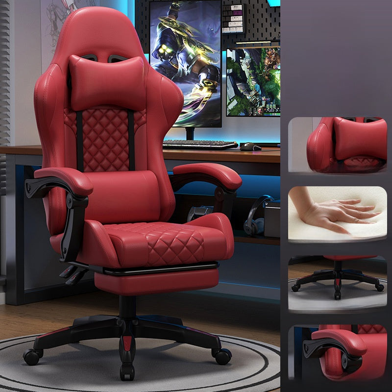 Ergonomic Gaming Chair with Footrest