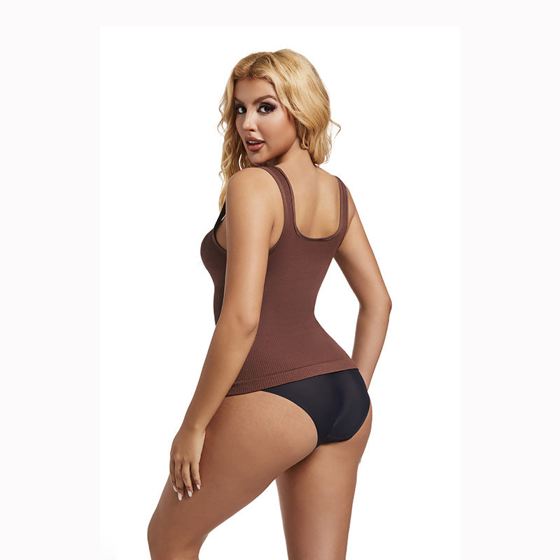 Women Seamless Square Collar Tummy Control Body Shaping Vest