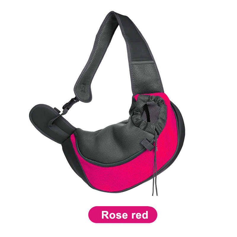 Breathable Oxford Pet Carrier Crossbody Shoulder Bag for Cats and Small Dogs