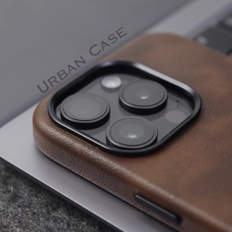 Retro Leather Magnetic Shockproof Phone Case for iPhone 17 16 15 14 13 12 Series