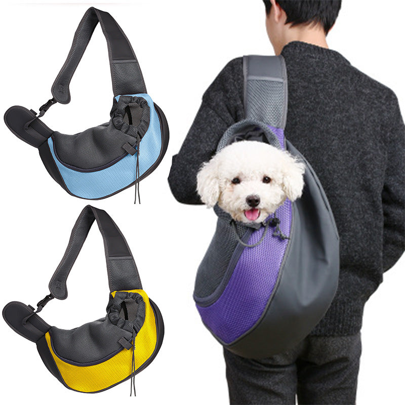 Breathable Oxford Pet Carrier Crossbody Shoulder Bag for Cats and Small Dogs