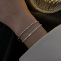 Rice Grain Double-Layer Sparkling Copper Bracelet