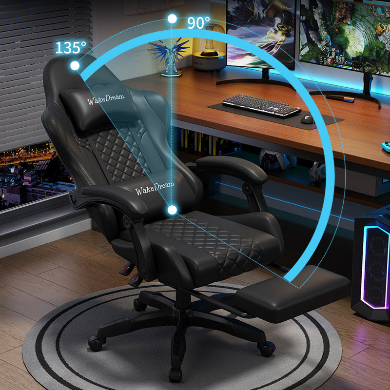 Ergonomic Gaming Chair with Footrest